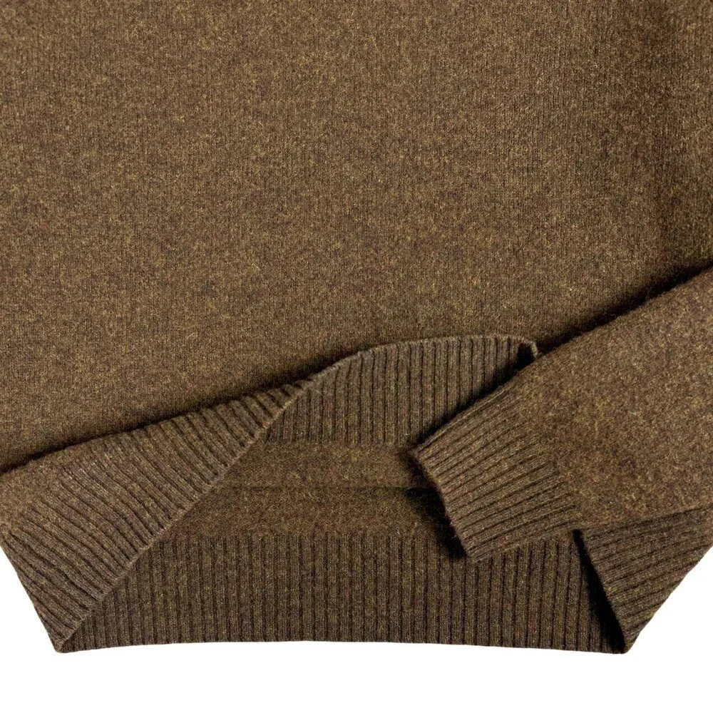Uniqlo 100% Premium Lambswool Crew Neck Sweater – Heathered Brown | Small - Picture 8 of 13